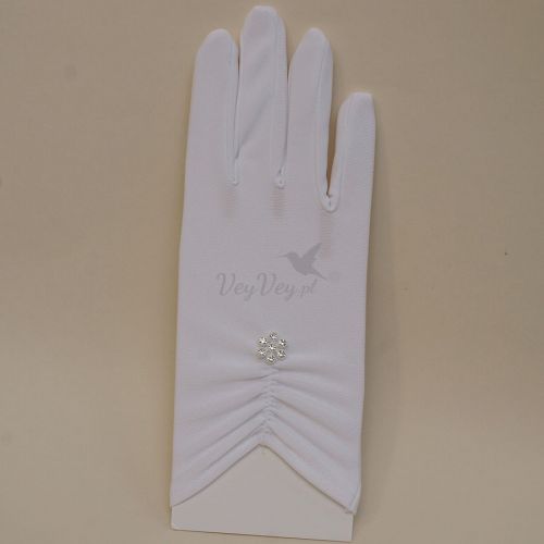 Białe rękawiczki, do sukienki komunijnej